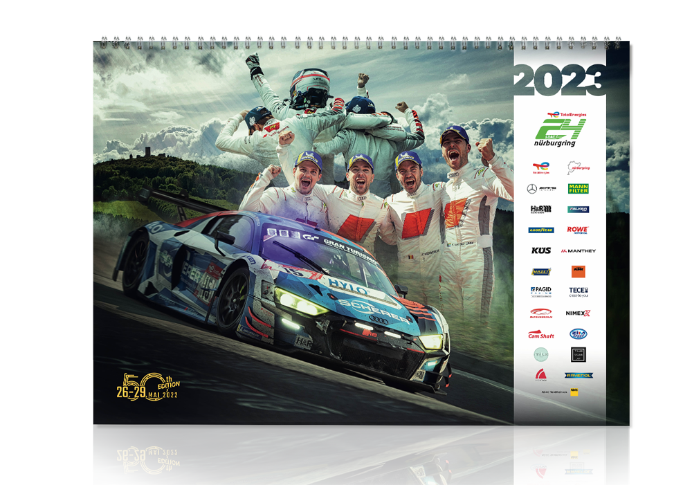 24h Nürburgring Wandkalender 2023