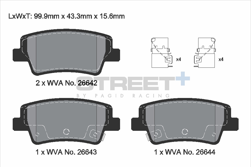 PAGID Racing STREET+ Bremsbeläge