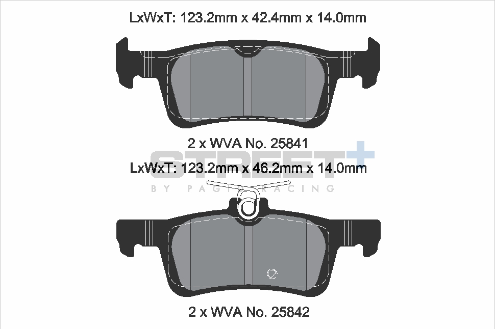 PAGID Racing STREET+ Bremsbeläge