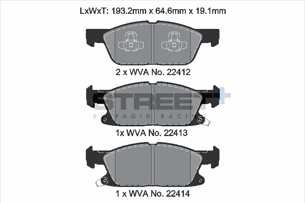 PAGID Racing STREET+ Bremsbeläge