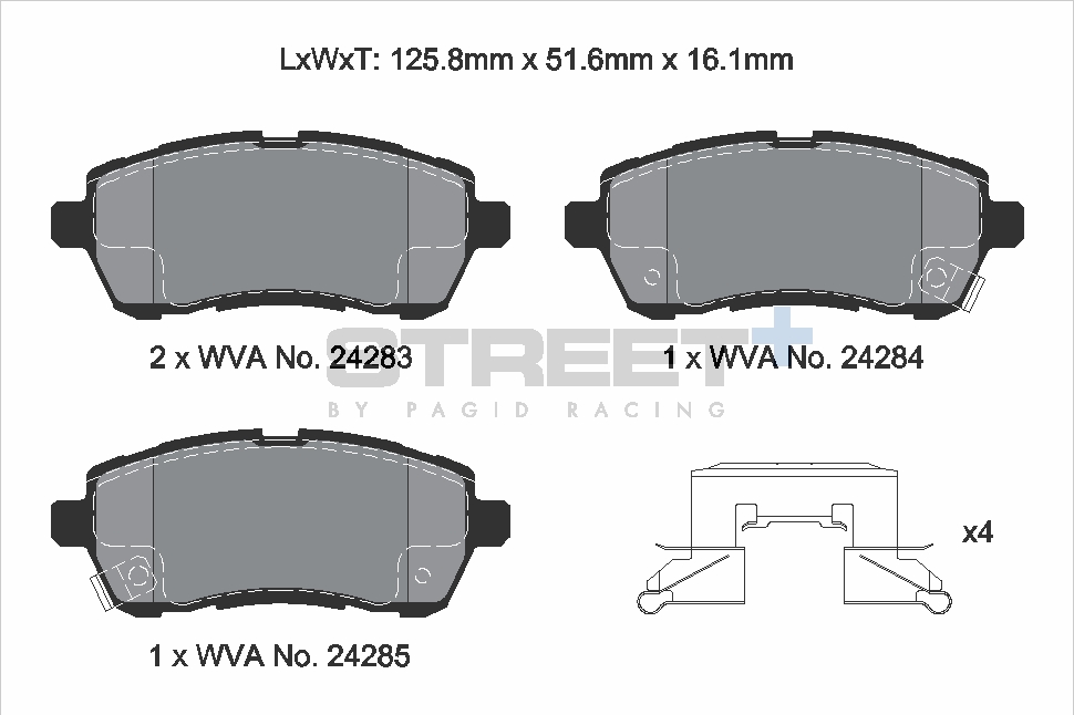 PAGID Racing STREET+ Bremsbeläge