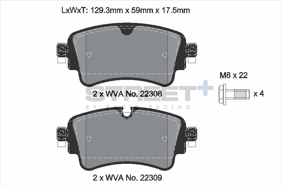 PAGID Racing STREET+ Bremsbeläge