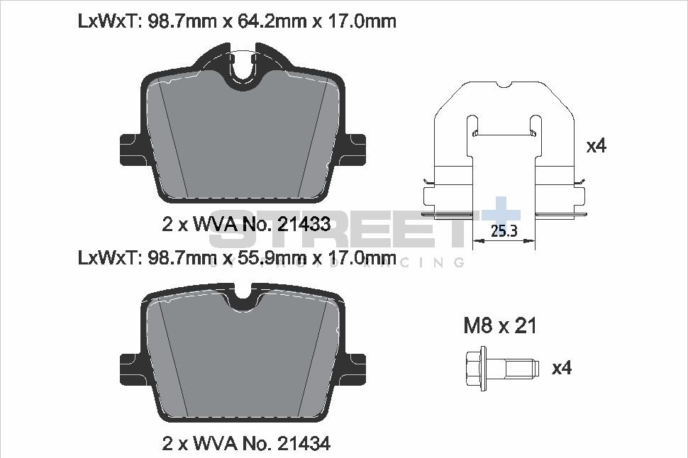 PAGID Racing STREET+ Bremsbeläge